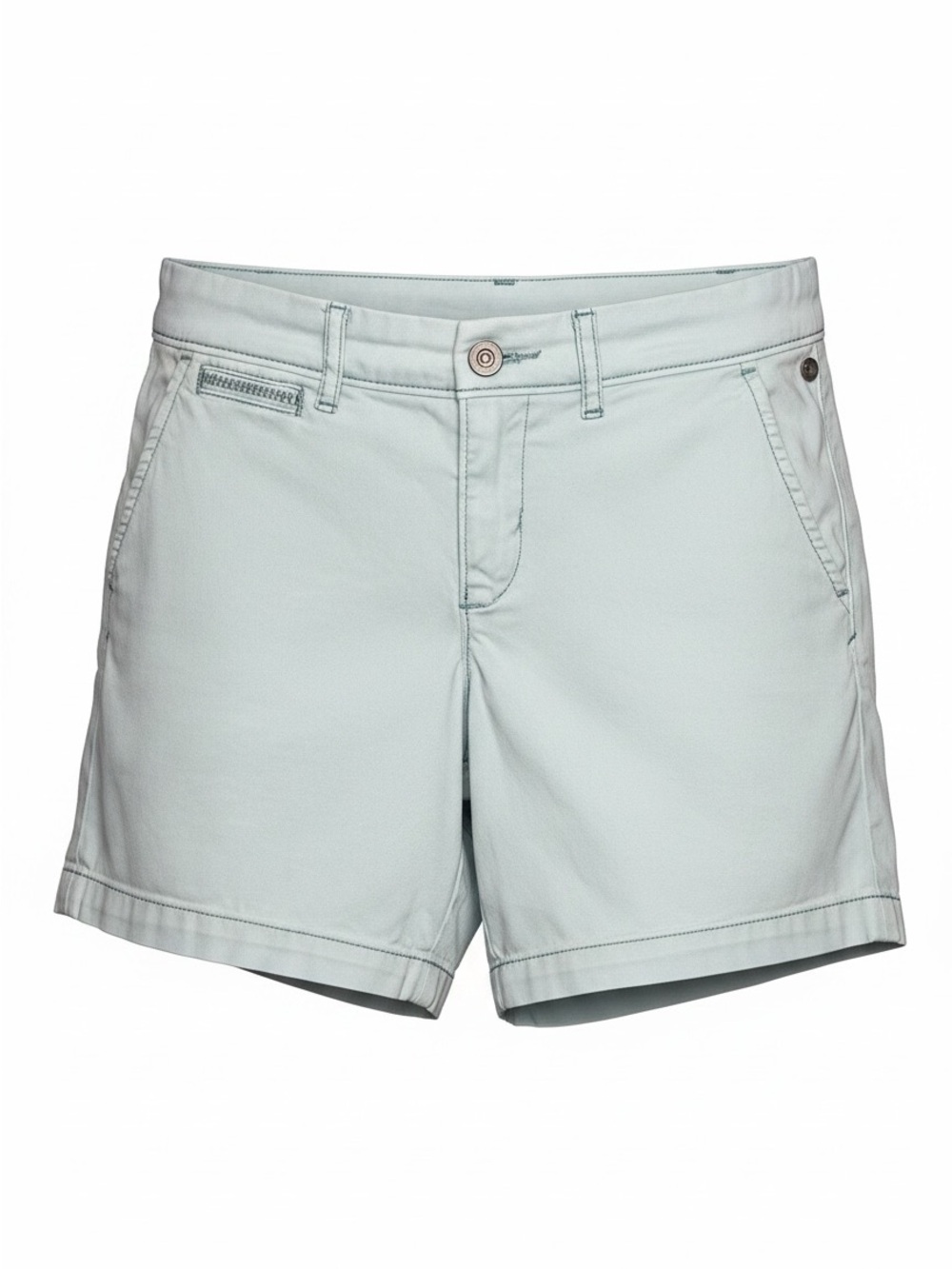 Pilcro Cotton Mid-Rise Light Mint Shorts
